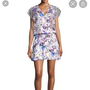 Parker Gabriella floral silk mini dress